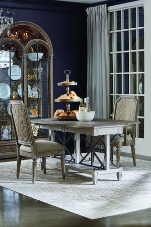 A.R.T. Furniture Arch Gwynn Curio China Cabinet With Touch Lighting, Adjustable Shelves & Elegant Parch Finish Brown, Brown Parrawood Solids,Cathedral Elm Veneers,Glass,Metal 233242-2802