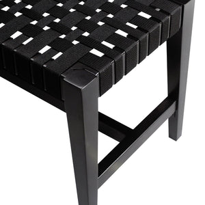 Atlas Causeway Bench - Minimalist Design with Sustainable Craftsmanship for Elegant Living Spaces Ebony SE11010-01