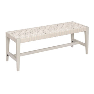 Atlas Causeway Bench - Minimalist Design with Sustainable Craftsmanship for Elegant Living Spaces Off White SE11010-04