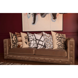 Atlas Concepcion Sofa - Elegant Champagne Gold Velvet with Chrome Accents for Luxurious Living Spaces SE11012-01