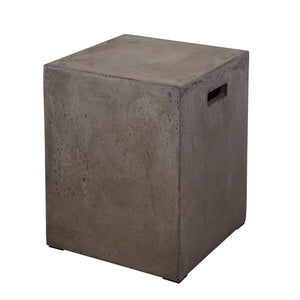 Atlas Cubo Sculptural Accent Stool - Modern Minimalist Design for Indoor & Outdoor Versatility & Style SE11015-01