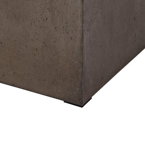 Atlas Cubo Sculptural Accent Stool - Modern Minimalist Design for Indoor & Outdoor Versatility & Style SE11015-01