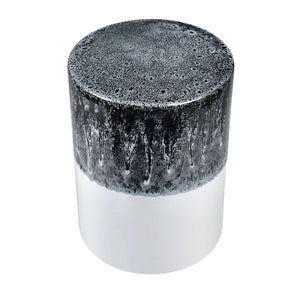 Atlas Gallemore Stool – Unique Gray Earthenware Accent for Seating, Tables, or Decorative Display Use SE11019-01