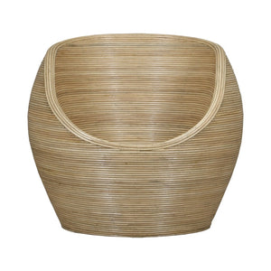 Atlas Gentong Chair - Handcrafted Natural Rattan Cane Seating with Vintage Charm for Coastal Interiors SE11021-01