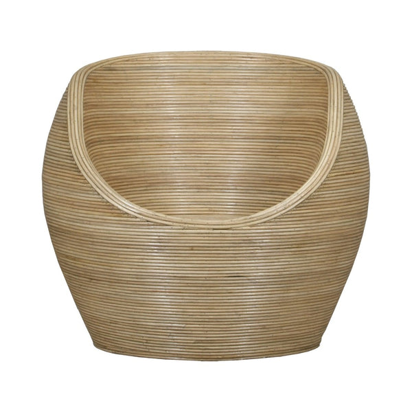 Atlas Gentong Chair - Handcrafted Natural Rattan Cane Seating with Vintage Charm for Coastal Interiors SE11021-01