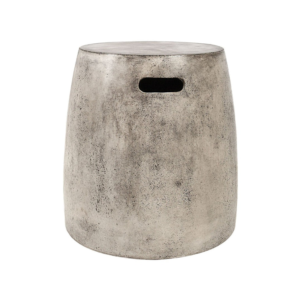 Atlas Hive Accent Stool - Handcrafted Waxed Concrete with Polished Finish, Versatile Modern Seating Solution SE11024-01