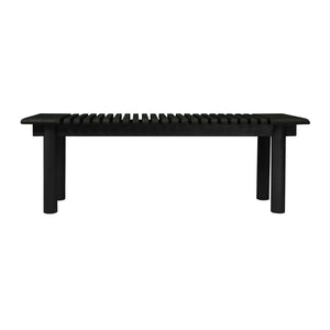 Atlas Keller Bench - Minimalist Scandinavian Design with Shou Sugi Ban Finish for Modern Interiors SE11030-01
