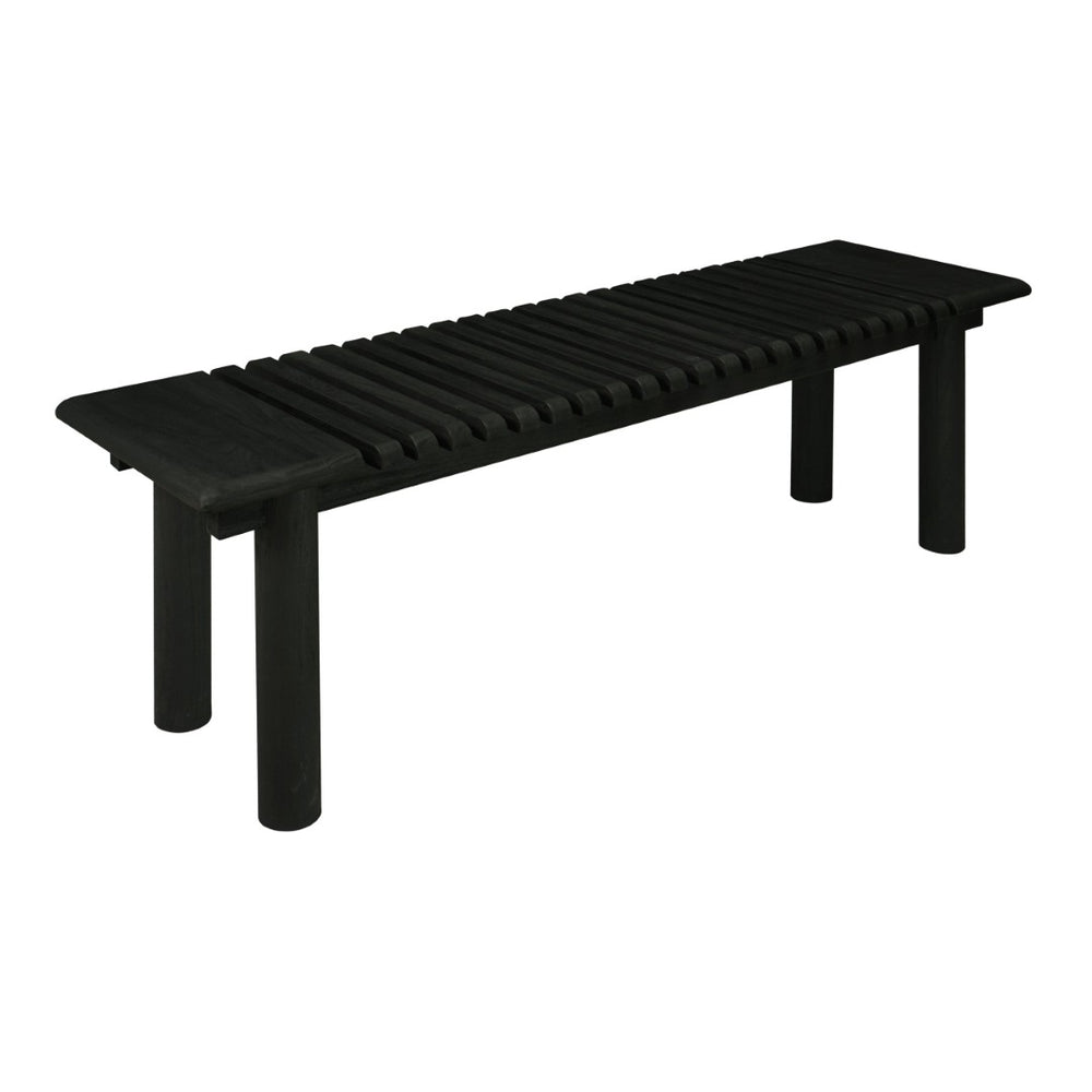 Atlas Keller Bench - Minimalist Scandinavian Design with Shou Sugi Ban Finish for Modern Interiors SE11030-01