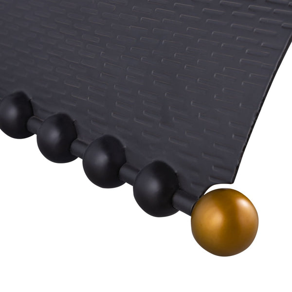 Atlas Layla Accent Stool - Art Deco Elegance in Blackened Bronze with Luxurious Camel Velvet Comfort SE11035-01