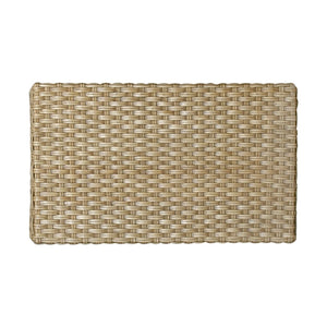 Atlas Lemoni Handcrafted Coastal Bench - Woven Rattan Seat with Solid Wood Legs for Stylish Versatility SE11036-01