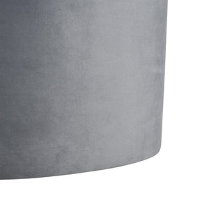 Atlas Linder Storage Ottoman - Stylish Drum-Shaped Design with Removable Lid for Versatile Home Storage Charcoal SE11037-02