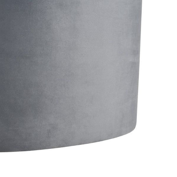 Atlas Linder Storage Ottoman - Stylish Drum-Shaped Design with Removable Lid for Versatile Home Storage Charcoal SE11037-02