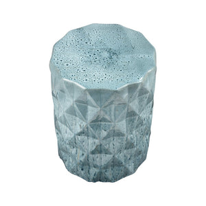 Atlas Olmedo Accent Stool - Coastal Charm Drum-Shaped Earthenware Seat for Indoor & Outdoor Spaces SE11041-01