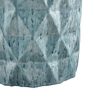 Atlas Olmedo Accent Stool - Coastal Charm Drum-Shaped Earthenware Seat for Indoor & Outdoor Spaces SE11041-01