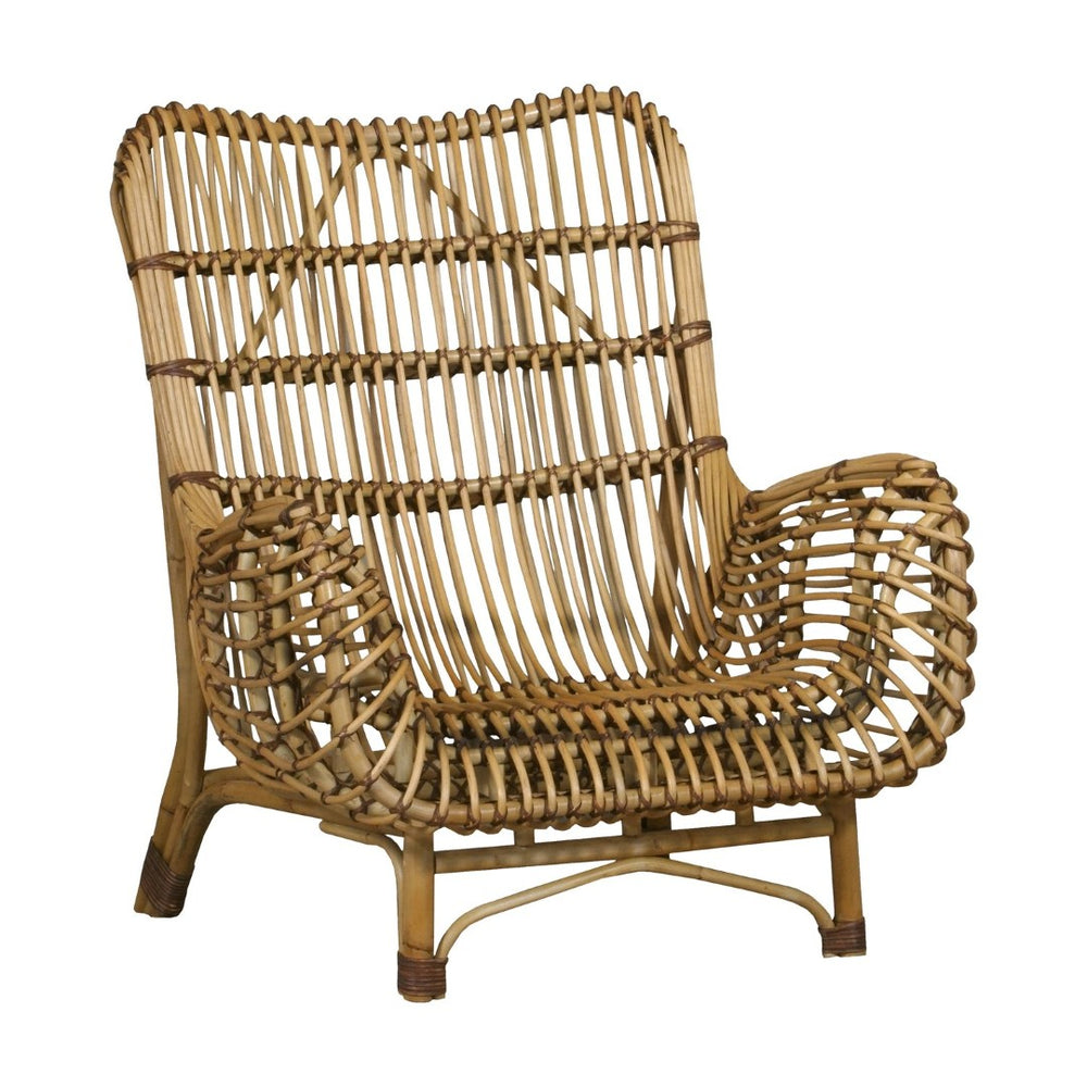 Atlas Osca Chair - Handcrafted Natural Rattan Seating with Sculptural Design for Cozy Coastal Interiors SE11045-01