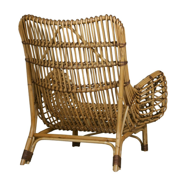 Atlas Osca Chair - Handcrafted Natural Rattan Seating with Sculptural Design for Cozy Coastal Interiors SE11045-01