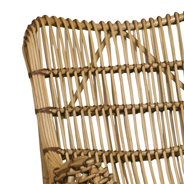 Atlas Osca Chair - Handcrafted Natural Rattan Seating with Sculptural Design for Cozy Coastal Interiors SE11045-01