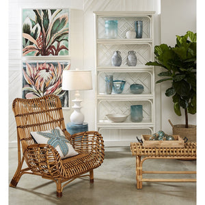 Atlas Osca Chair - Handcrafted Natural Rattan Seating with Sculptural Design for Cozy Coastal Interiors SE11045-01