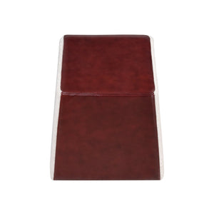 Atlas Polina Stool - Sculptural Brown Leather & Boucle Accent for Modern Living Rooms & Bedrooms SE11047-01