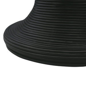 Atlas Raven Stool - Stylish Black Hourglass Accent with Storage for Modern & Transitional Interiors SE11048-01