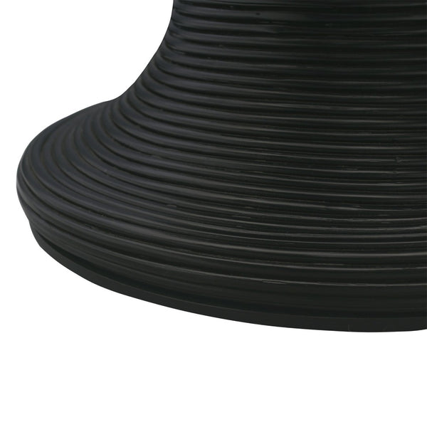 Atlas Raven Stool - Stylish Black Hourglass Accent with Storage for Modern & Transitional Interiors SE11048-01