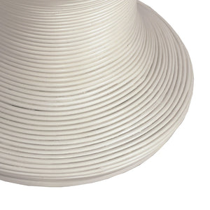 Atlas Raven Stool - Sculptural Accent with Hidden Storage for Modern and Coastal Interiors, 20"x20" White SE11048-04
