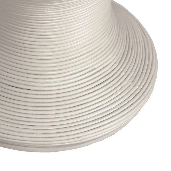 Atlas Raven Stool - Sculptural Accent with Hidden Storage for Modern and Coastal Interiors, 20"x20" White SE11048-04