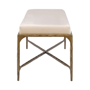 Atlas Seville Long Bench - Elegant Brass Frame with Luxurious Bone Velvet Cushion for Versatile Seating SE11057-02