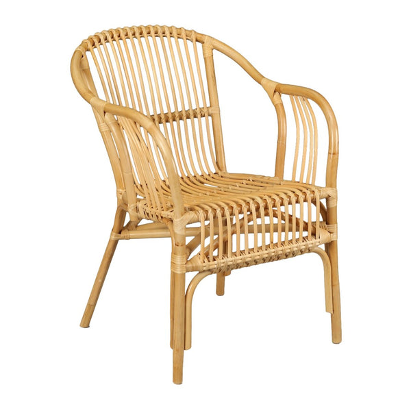 Atlas Tika Chair - Handcrafted Armchair with Rattan Accents for Timeless Comfort & Natural Elegance SE11060-01
