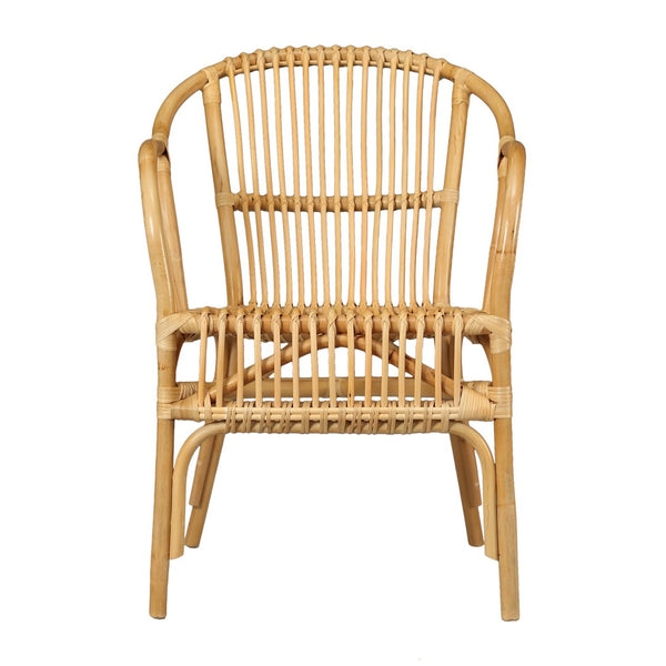 Atlas Tika Chair - Handcrafted Armchair with Rattan Accents for Timeless Comfort & Natural Elegance SE11060-01