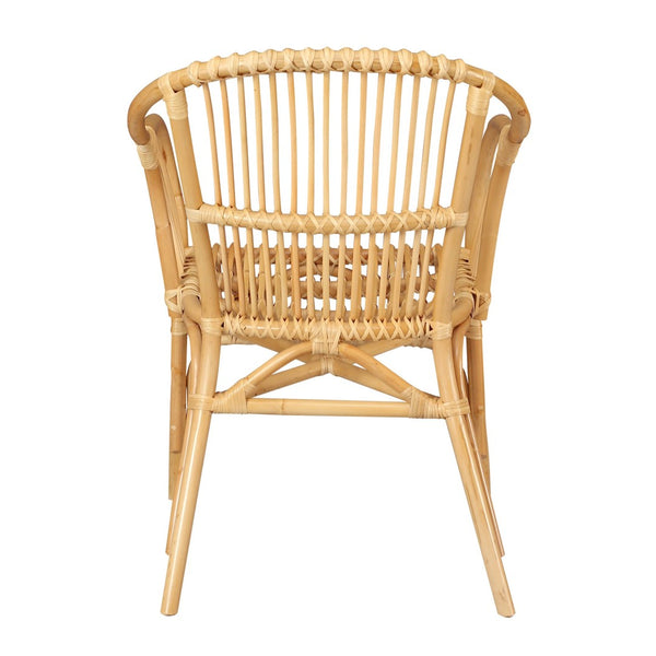 Atlas Tika Chair - Handcrafted Armchair with Rattan Accents for Timeless Comfort & Natural Elegance SE11060-01