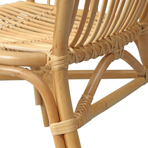 Atlas Tika Chair - Handcrafted Armchair with Rattan Accents for Timeless Comfort & Natural Elegance SE11060-01