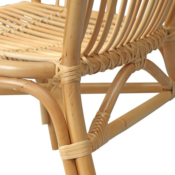 Atlas Tika Chair - Handcrafted Armchair with Rattan Accents for Timeless Comfort & Natural Elegance SE11060-01