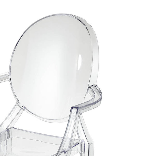 Atlas Vanish Chair Set of 2 - Elegant Clear Acrylic Armchairs for Modern Dining, Accent, or Office Spaces SE11061-01S