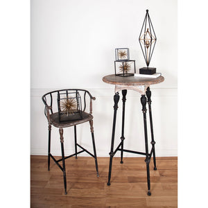 Atlas Yonkers Metal Bar Stool - Stylish Industrial Design with Galvanized Finish for Versatile Seating SE11063-01