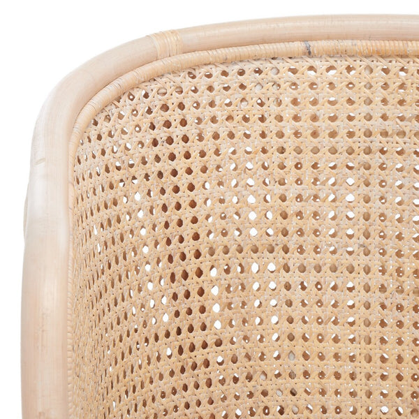 Safavieh Sistine Arm Chair W/ Cushion XII23 Natural White Wash / White Cushion Wood SEA4020A