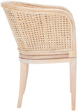 Safavieh Sistine Arm Chair W/ Cushion XII23 Natural White Wash / White Cushion Wood SEA4020A