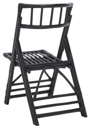 Safavieh Maja Rattan Folding Accent Chair - Set of 2 XII23 Black Rattan SEA7042A-SET2