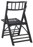 Safavieh Maja Rattan Folding Accent Chair - Set of 2 XII23 Black Rattan SEA7042A-SET2