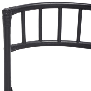 Safavieh Maja Rattan Folding Accent Chair - Set of 2 XII23 Black Rattan SEA7042A-SET2