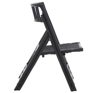 Safavieh Maja Rattan Folding Accent Chair - Set of 2 XII23 Black Rattan SEA7042A-SET2
