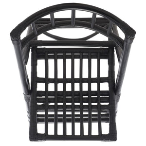 Safavieh Maja Rattan Folding Accent Chair - Set of 2 XII23 Black Rattan SEA7042A-SET2