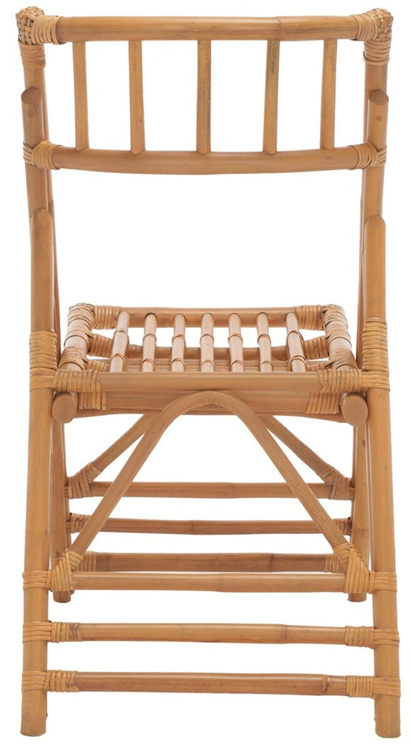 Safavieh Maja Rattan Folding Accent Chair - Set of 2 XII23 Honey Rattan SEA7042B-SET2