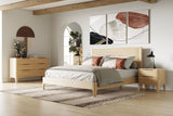 VIG Furniture Modrest Seattle - Modern Natural Oak Bed VGWD-SEA-QBKB-BED