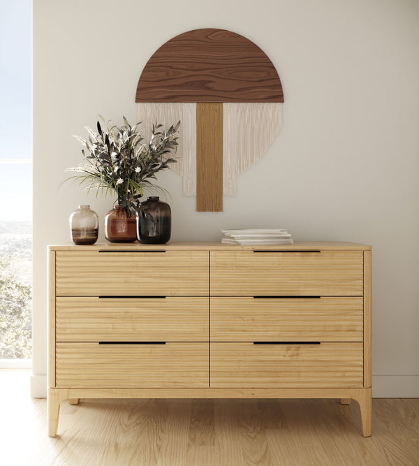 VIG Furniture Modrest Seattle - Modern Natural Oak Dresser VGWD-SEA-DR06