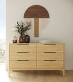 VIG Furniture Modrest Seattle - Modern Natural Oak Bedroom Set VGWD-SEA-QBKB-SET