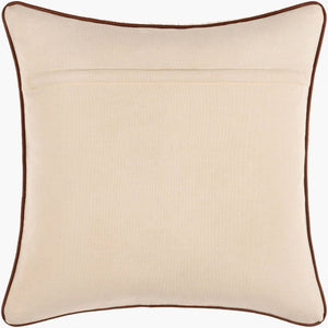 Surya Shepherd 18"X18" Rustic Faux Fur Accent Pillow - Cozy Polyester & Cotton Decor For Timeless Charm Cream Polyester,Cotton Seh001-1818p