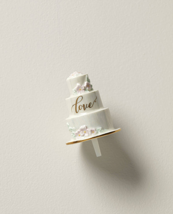 Lenox Profile Popper Wedding Cake Charm White, WHITE PORCELAIN 894345