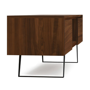 English Elm Lowry 72" Walnut Tv Media Stand - Mid-Century Modern Design With Concealed Storage & Durable Build B136P158889