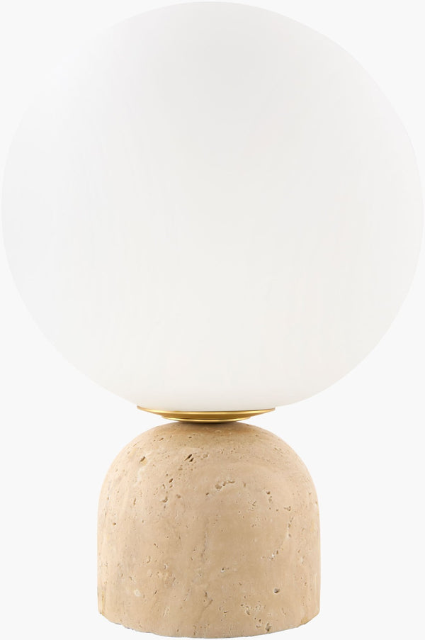 Surya Selun Felt and Glass Accent Lamp Slim Ambient Light for Modern Minimalist Spaces SELN-001